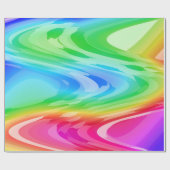 Regenbooggolven Cadeaupapier (Vlak)