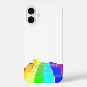 Regenbooggolven iPhone 16 Plus Hoesje