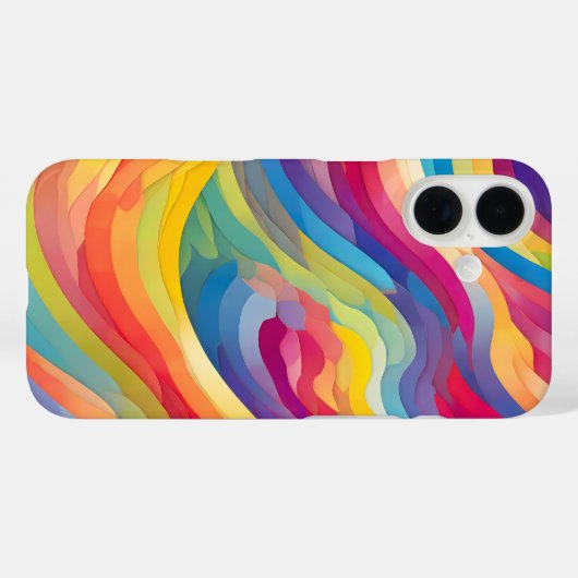 Regenbooggolven Case-Mate iPhone Case (Achterkant (horizontaal))
