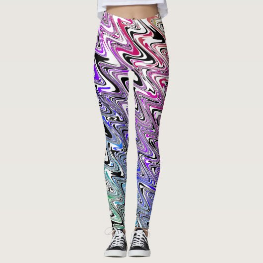 Regenbooggolven Leggings (Voorkant)