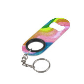 Regenbooggolven Mini Flessenopener (Achterkant Gekanteld)