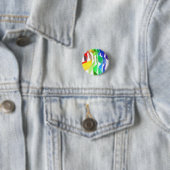 Regenbooggolven Ronde Button 3,2 Cm (In situ)