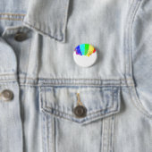 Regenbooggolven Ronde Button 3,2 Cm (In situ)