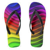 Regenbooggolven Teenslippers (Voetbed)