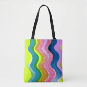 Regenbooggolven Tote Bag (Voorkant)