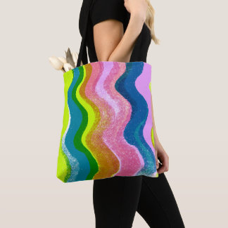 Regenbooggolven Tote Bag
