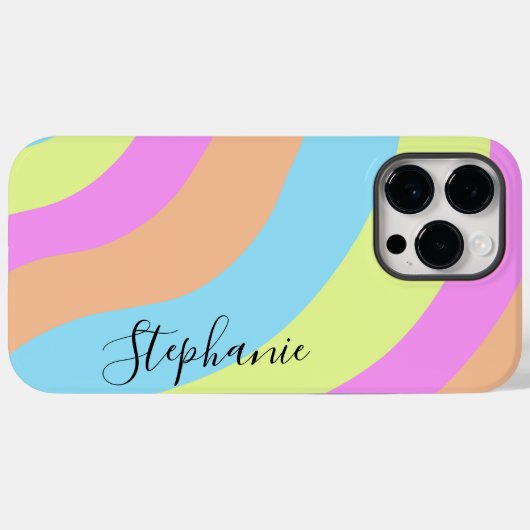 Regenbooggolven voor astel Case-Mate iPhone case (Achterkant (horizontaal))