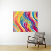 Regenbooggolven Wandkleed (In Situ (horizontaal))