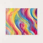 Regenbooggolven Wandkleed (Voorkant (horizontaal))
