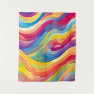 Regenbooggolven Wandkleed