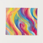 Regenbooggolven Wandkleed (Voorkant (horizontaal))