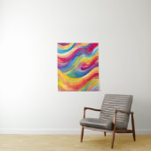 Regenbooggolven Wandkleed (In situ)