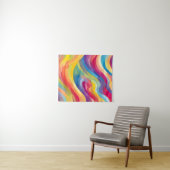Regenbooggolven Wandkleed (In Situ (horizontaal))