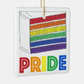 Regenbooggordel Slice LGBT Gay Pride Keramisch Ornament (Rechts)