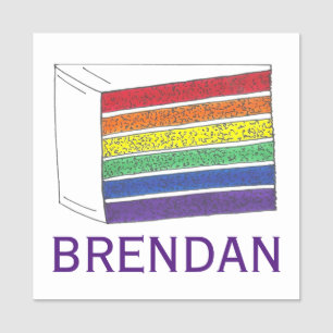 Regenbooggordel Slice LGBT Gay Pride Naamplaatje