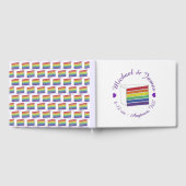 Regenbooggordel Slice Paarse Heart LGBT Gay Gastenboek (Volledig)