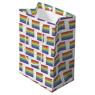 Regenbooggordel Slice Paarse Heart LGBT Gay Medium Cadeauzakje