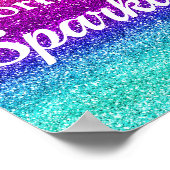 Regenbooggradiënt aan de Sparkle Poster (Hoek)