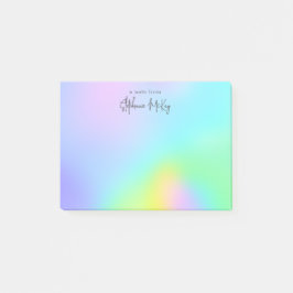 regenbooggradiënt, aangepast na de reis post-it® notes