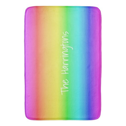 Regenbooggradiënt aangepaste badmatten (Voorkant Verticaal)