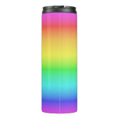Regenbooggradiënt, aangepaste naam tumbler thermosbeker (Achterkant)