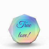  regenbooggradiënt bruiloft fotoblokken (Voorkant)