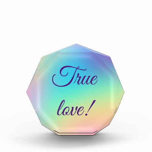  regenbooggradiënt bruiloft fotoblokken (Voorkant)