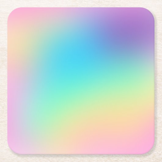  regenbooggradiënt bruiloft kartonnen onderzetters (Voorkant)