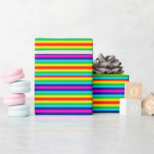 Regenbooggradiënt. Cadeaupapier (Baby Shower)