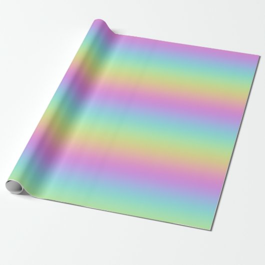 Regenbooggradiënt Cadeaupapier (Uitgerold)