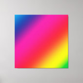 Regenbooggradiënt Canvas Afdruk (Voorkant)