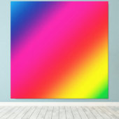 Regenbooggradiënt Canvas Afdruk (Insitu (Houten vloer))