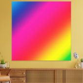 Regenbooggradiënt Canvas Afdruk (Insitu (Woonkamer))