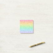 Regenbooggradiënt Doodles Post-it Notes (Op bureau)