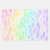 Regenbooggradiënt geometrisch inpakpapier vel (Voorkant 3)