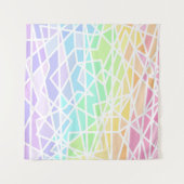 Regenbooggradiënt Geometrische afstamming Wandkleed (Voorkant (horizontaal))