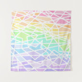 Regenbooggradiënt Geometrische afstamming Wandkleed (Voorkant)