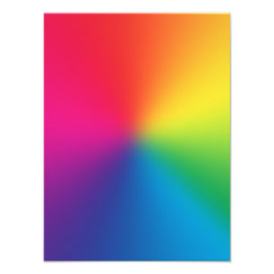 Regenbooggradiënt - Gepersonaliseerd regenbogen S Foto Afdruk