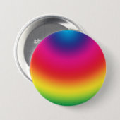 Regenbooggradiënt - Gepersonaliseerd regenbogen Sj Ronde Button 7,6 Cm (Voorkant /achterkant)