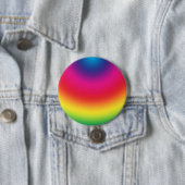 Regenbooggradiënt - Gepersonaliseerd regenbogen Sj Ronde Button 7,6 Cm (In situ)