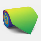 Regenbooggradiënt - Gepersonaliseerd regenbogen Sj Stropdas (Opgerold)