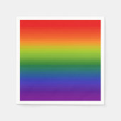 Regenbooggradiënt gestript servet (Voorkant)