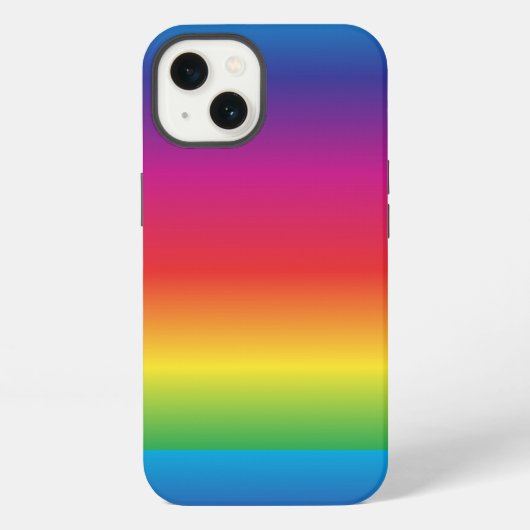 Regenbooggradiënt iPhone Hoesje (Achterkant)