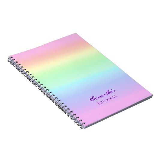  regenbooggradiënt Journal Notitieboek (Rechterzijde)