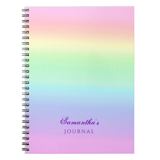  regenbooggradiënt Journal Notitieboek (Voorkant)