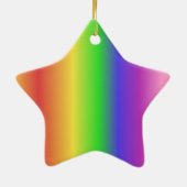 Regenbooggradiënt Keramisch Ornament (Achterkant)