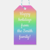  regenbooggradiënt Labels Cadeaulabel (Voorkant)