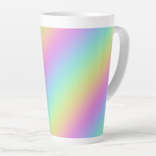 Regenbooggradiënt Latte Mok (Rechterhoek)