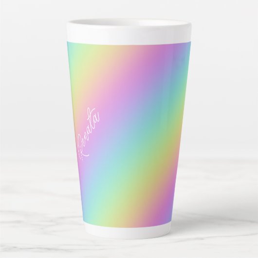 Regenbooggradiënt Latte Mok (Voorkant)