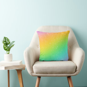 Regenbooggradiënt met sterren kussen